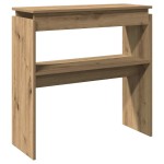vidaXL Măsuță consolă, stejar artizanal, 80x30x80 cm, lemn prelucrat vidaXL Măsuță consolă, stejar artizanal, 80x30x80 cm, lemn prelucrat