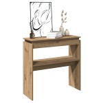 vidaXL Măsuță consolă, stejar artizanal, 80x30x80 cm, lemn prelucrat vidaXL Măsuță consolă, stejar artizanal, 80x30x80 cm, lemn prelucrat