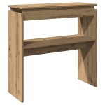 vidaXL Măsuță consolă, stejar artizanal, 80x30x80 cm, lemn prelucrat vidaXL Măsuță consolă, stejar artizanal, 80x30x80 cm, lemn prelucrat
