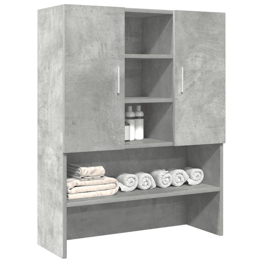 vidaXL Dulap mașină de spălat, gri beton, 70,5x25,5x90 cm