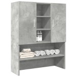 vidaXL Dulap mașină de spălat, gri beton, 70,5x25,5x90 cm vidaXL Dulap mașină de spălat, gri beton, 70,5x25,5x90 cm