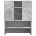 vidaXL Dulap mașină de spălat, gri beton, 70,5x25,5x90 cm vidaXL Dulap mașină de spălat, gri beton, 70,5x25,5x90 cm