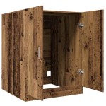 vidaXL Dulap mașină de spălat, lemn vechi, 70,5x71,5x91,5 cm