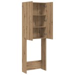 vidaXL Dulap mașina de spălat, stejar artizanal, 64x25,5x190 cm