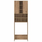 vidaXL Dulap mașina de spălat, stejar artizanal, 64x25,5x190 cm