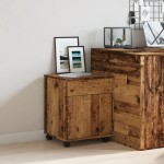 vidaXL Dulap cu roți, lemn vechi, 45x38x54 cm, lemn prelucrat