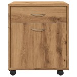 vidaXL Dulap cu roți, stejar artizanal, 45x38x54 cm, lemn prelucrat vidaXL Dulap cu roți, stejar artizanal, 45x38x54 cm, lemn prelucrat
