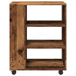 vidaXL Dulap cu roți, lemn vechi, 60x35x75 cm, lemn prelucrat vidaXL Dulap cu roți, lemn vechi, 60x35x75 cm, lemn prelucrat