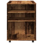 vidaXL Dulap cu roți, lemn învechit, 60x53x72 cm, lemn prelucrat vidaXL Dulap cu roți, lemn învechit, 60x53x72 cm, lemn prelucrat
