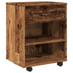 vidaXL Dulap cu roți, lemn vechi, 46x36x59 cm, lemn prelucrat