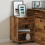 vidaXL Dulap cu roți, lemn vechi, 46x36x59 cm, lemn prelucrat