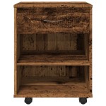 vidaXL Dulap cu roți, lemn vechi, 46x36x59 cm, lemn prelucrat