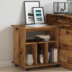 vidaXL Dulap cu roți, lemn vechi, 60x45x60 cm, lemn prelucrat vidaXL Dulap cu roți, lemn vechi, 60x45x60 cm, lemn prelucrat