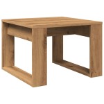 vidaXL Masă laterală, stejar artizanal, 50x50x35 cm, lemn prelucrat vidaXL Masă laterală, stejar artizanal, 50x50x35 cm, lemn prelucrat