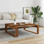 vidaXL Măsuță de cafea, lemn vechi, 100x100x35 cm, lemn prelucrat vidaXL Măsuță de cafea, lemn vechi, 100x100x35 cm, lemn prelucrat