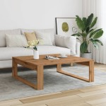 vidaXL Măsuță cafea, stejar artizanal, 100x100x35 cm, lemn prelucrat vidaXL Măsuță cafea, stejar artizanal, 100x100x35 cm, lemn prelucrat