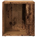 vidaXL Măsuță laterală, lemn vechi, 33x33x34 cm, lemn prelucrat