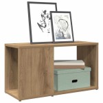 vidaXL Comodă TV, Stejar artizanal, 60x24x32 cm, lemn compozit vidaXL Comodă TV, Stejar artizanal, 60x24x32 cm, lemn compozit