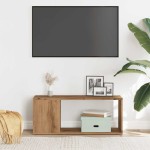 vidaXL Comodă TV, stejar artizanal,80x24x32cm, lemn prelucrat vidaXL Comodă TV, stejar artizanal,80x24x32cm, lemn prelucrat