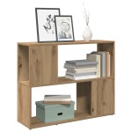 vidaXL Dulap cu cărți/Separator de cameră Stejar Artisan 80x24x63 cm vidaXL Dulap cu cărți/Separator de cameră Stejar Artisan 80x24x63 cm