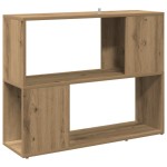 vidaXL Dulap cu cărți/Separator de cameră Stejar Artisan 80x24x63 cm vidaXL Dulap cu cărți/Separator de cameră Stejar Artisan 80x24x63 cm