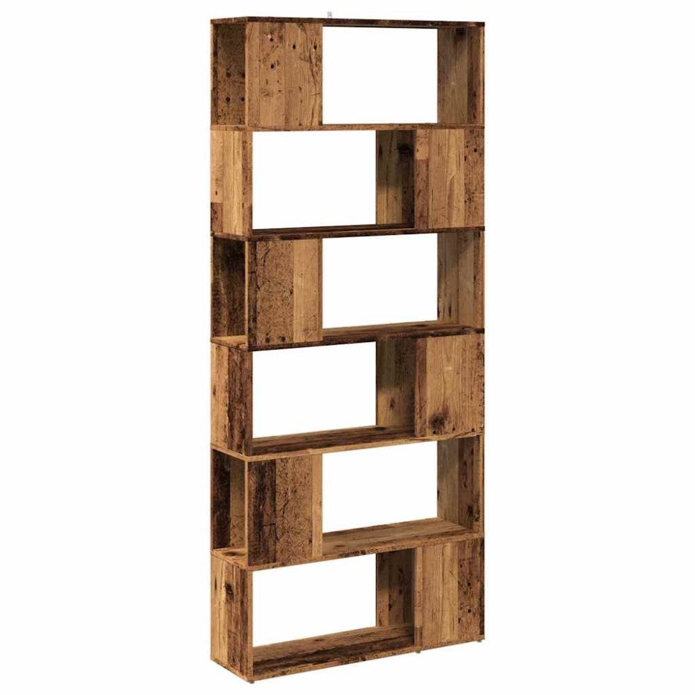 vidaXL Bibliotecă/Separator de cameră, Lemn vechi, 80x24x186 cm