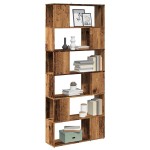 vidaXL Bibliotecă/Separator de cameră, Lemn vechi, 80x24x186 cm vidaXL Bibliotecă/Separator de cameră, Lemn vechi, 80x24x186 cm