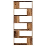 vidaXL Bibliotecă/Separator de cameră, Lemn vechi, 80x24x186 cm vidaXL Bibliotecă/Separator de cameră, Lemn vechi, 80x24x186 cm