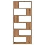 vidaXL Bibliotecă/Separator de cameră, Stejar artizanal, 80x24x186 cm vidaXL Bibliotecă/Separator de cameră, Stejar artizanal, 80x24x186 cm