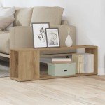 vidaXL Comodă TV, stejar artizanal, 100x24x32 cm, lemn prelucrat vidaXL Comodă TV, stejar artizanal, 100x24x32 cm, lemn prelucrat