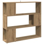 vidaXL Bibliotecă/Separator de cameră, stejar artizanal, 100x24x94 cm