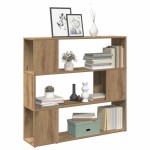 vidaXL Bibliotecă/Separator de cameră, stejar artizanal, 100x24x94 cm