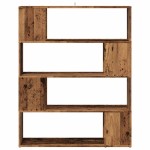vidaXL Bibliotecă/Separator cameră, lemn vechi, 100x24x124,5 cm vidaXL Bibliotecă/Separator cameră, lemn vechi, 100x24x124,5 cm