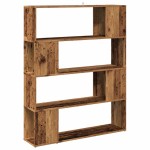 vidaXL Bibliotecă/Separator cameră, lemn vechi, 100x24x124,5 cm vidaXL Bibliotecă/Separator cameră, lemn vechi, 100x24x124,5 cm