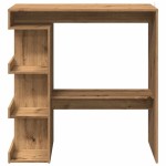 vidaXL Masă bar cu raft de depozitare Stejar artizanal 100x48x101,5 cm vidaXL Masă bar cu raft de depozitare Stejar artizanal 100x48x101,5 cm