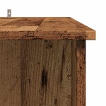 vidaXL Masă bar cu rafturi, lemn vechi, 102x50x103,5 cm lemn prelucrat vidaXL Masă bar cu rafturi, lemn vechi, 102x50x103,5 cm lemn prelucrat