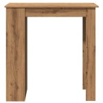 vidaXL Masă de bar cu raft, Stejar artizanal, 102x50x103,5 cm, PAL vidaXL Masă de bar cu raft, Stejar artizanal, 102x50x103,5 cm, PAL