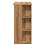 vidaXL Masă de bar cu raft, Stejar artizanal, 102x50x103,5 cm, PAL vidaXL Masă de bar cu raft, Stejar artizanal, 102x50x103,5 cm, PAL