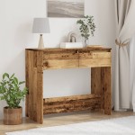 vidaXL Masă consolă, lemn vechi, 89x41x76,5 cm, lemn prelucrat