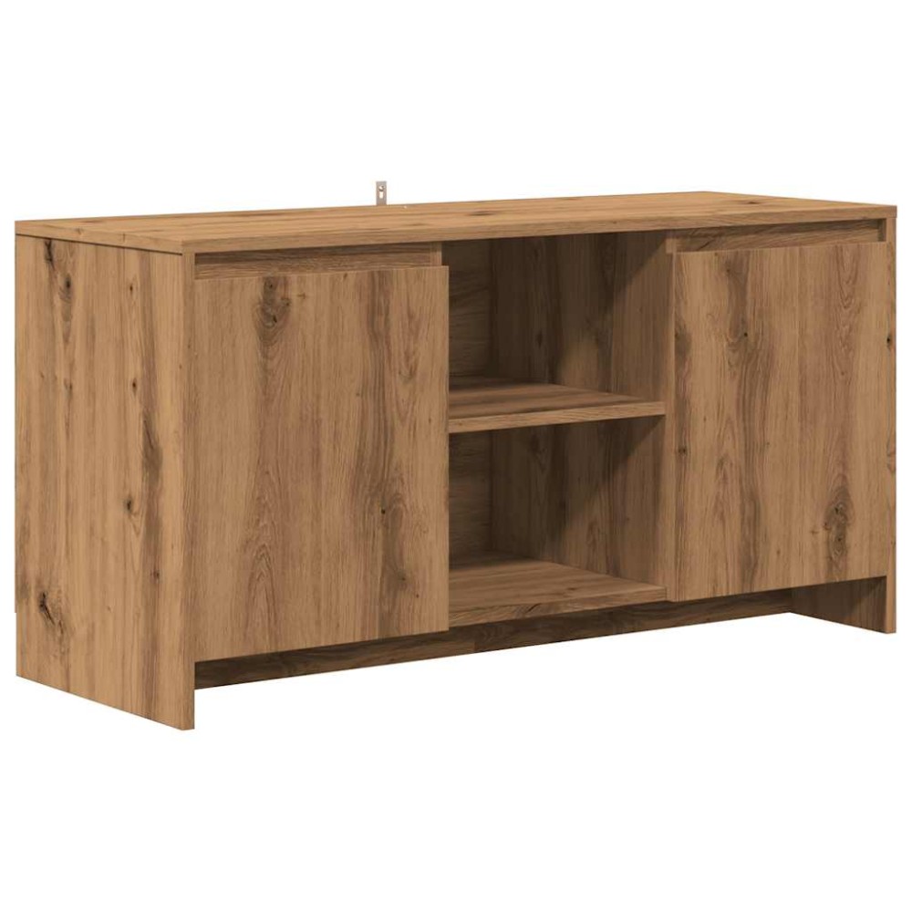 vidaXL Comodă TV, stejar artizanal, 102x37,5x52,5 cm, lemn prelucrat