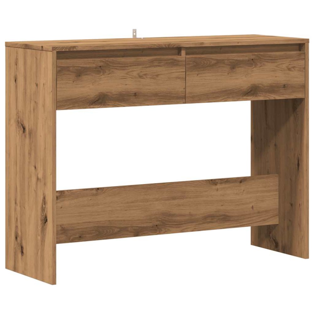 vidaXL Măsuță consolă, stejar artizanal, 100x35x76,5cm, lemn prelucrat