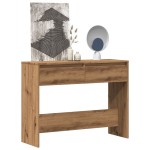 vidaXL Măsuță consolă, stejar artizanal, 100x35x76,5cm, lemn prelucrat vidaXL Măsuță consolă, stejar artizanal, 100x35x76,5cm, lemn prelucrat