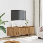 vidaXL Comodă TV, stejar artizanal, 120x30x40,5 cm, lemn prelucrat vidaXL Comodă TV, stejar artizanal, 120x30x40,5 cm, lemn prelucrat