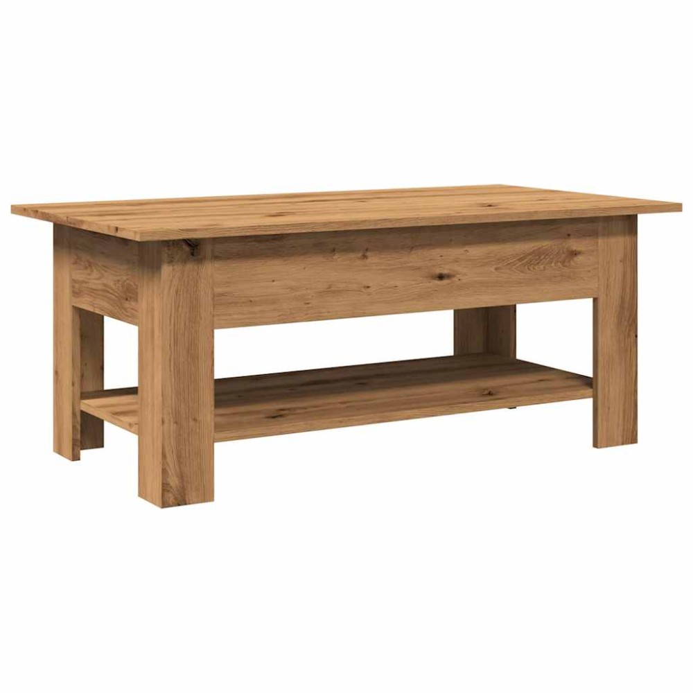 vidaXL Măsuță de cafea, stejar artizanal, 102x55x42 cm, lemn prelucrat