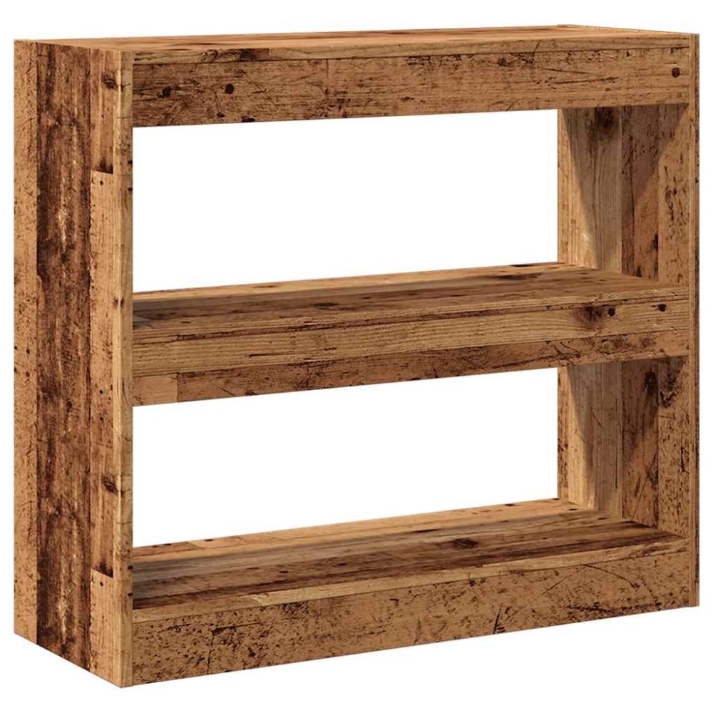vidaXL Dulap cu cărți/Separator de cameră Lemn vechi 80x30x72 cm