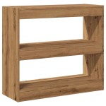 vidaXL Bibliotecă/Separator de cameră, Stejar artizanal, 80x30x72 cm vidaXL Bibliotecă/Separator de cameră, Stejar artizanal, 80x30x72 cm