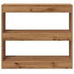 vidaXL Bibliotecă/Separator de cameră, Stejar artizanal, 80x30x72 cm vidaXL Bibliotecă/Separator de cameră, Stejar artizanal, 80x30x72 cm