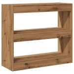vidaXL Bibliotecă/Separator de cameră, Stejar artizanal, 80x30x72 cm vidaXL Bibliotecă/Separator de cameră, Stejar artizanal, 80x30x72 cm