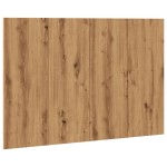 vidaXL Tăblie de pat cu LED, stejar artizanal, 120x1,5x80 cm, lemn
