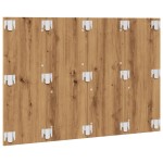 vidaXL Tăblie de pat cu LED, stejar artizanal, 120x1,5x80 cm, lemn